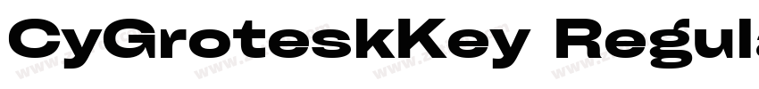 CyGroteskKey Regular字体转换